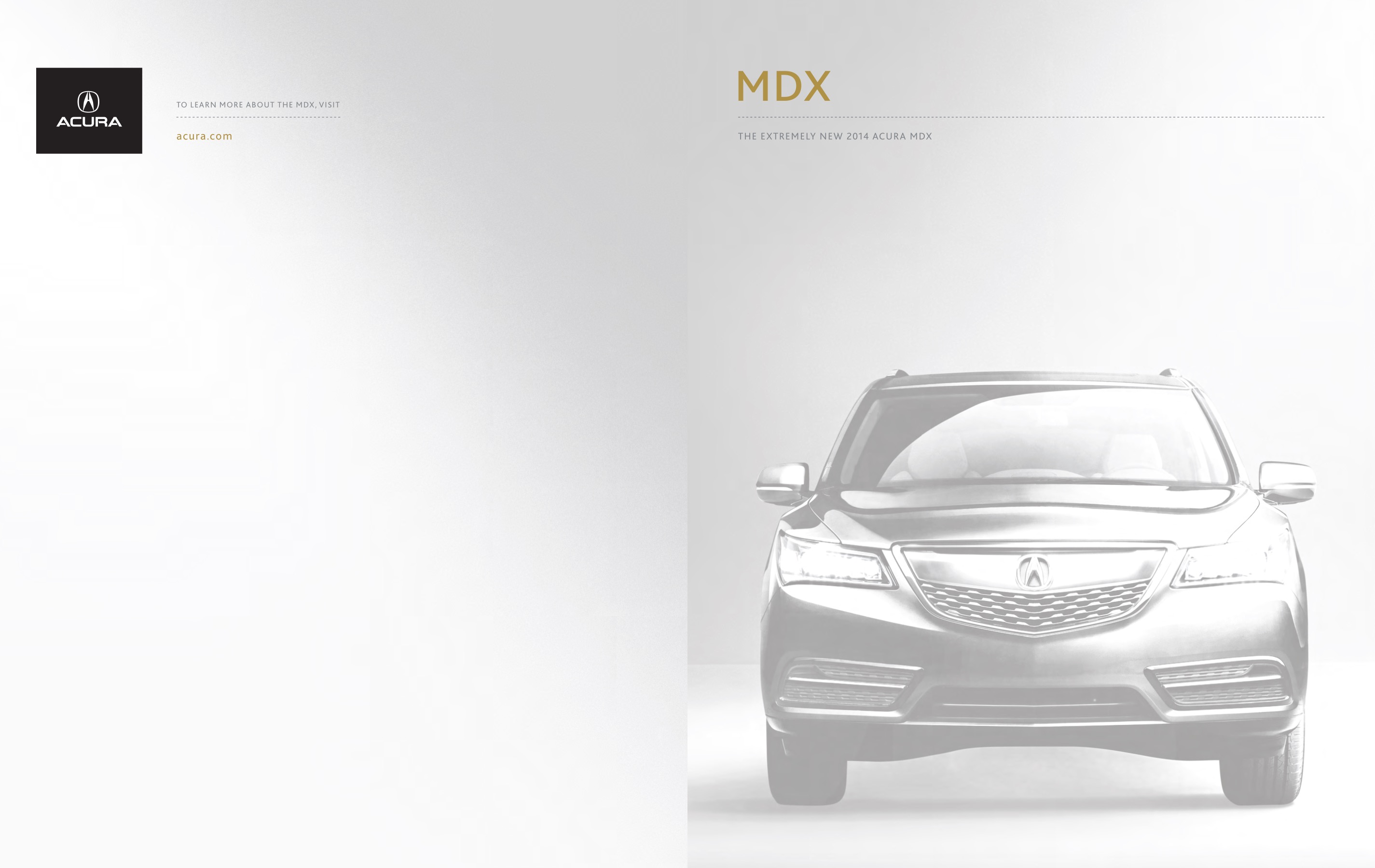 2014 Acura MDX Brochure
